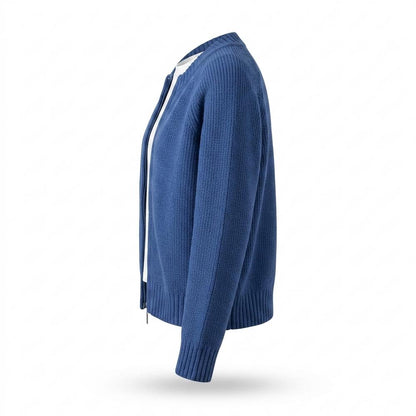Nobleman Code - Vipok | Gezipte Gestrickte Strickjacke Damen