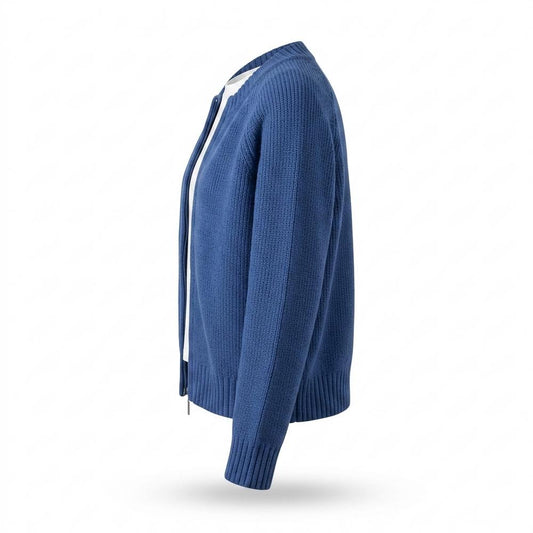 Nobleman Code - Vipok | Gezipte Gestrickte Strickjacke Damen