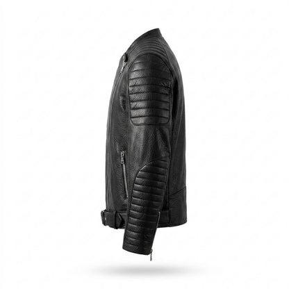 Gentleman Code - Livim | Genarbt Gesteppt Lederjacke Herren