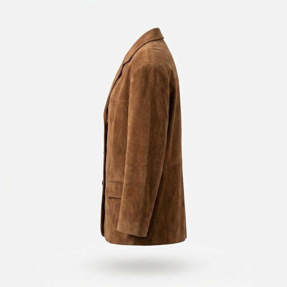 Gentleman Code - Vopod | Oversized Geknöpft Wildleder-Jacke Damen