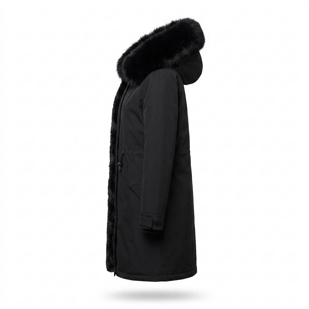 Gentleman Code - Lirov | Gefütterter Plüsch Mantel Damen