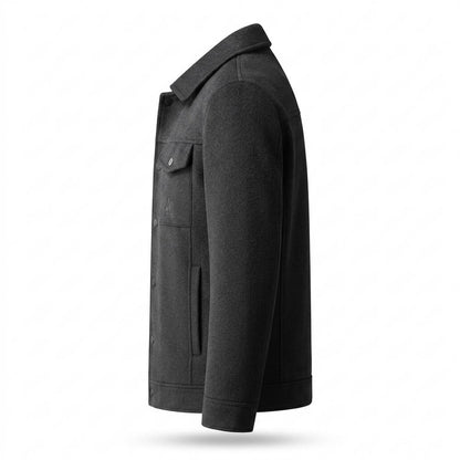 Nobleman Code - Vowos | Wollig Geknöpft Jacke Herren