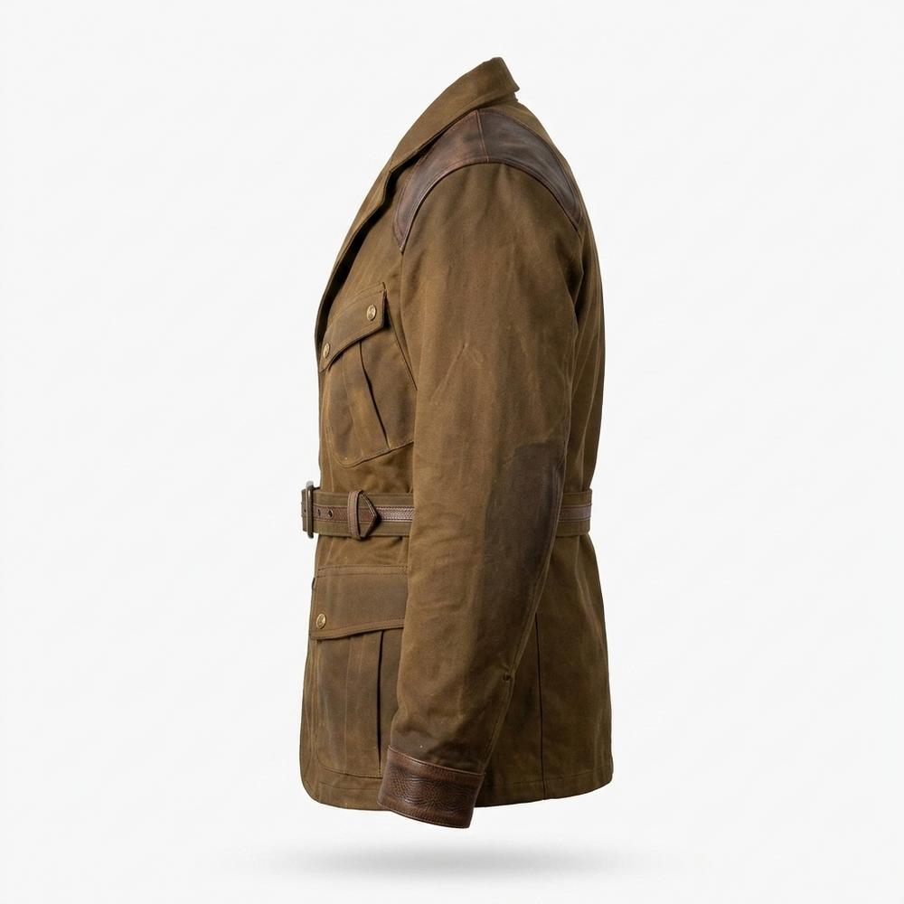 Gentleman Code - Ailul | Gewachst Lederbesetzt Jacke Herren