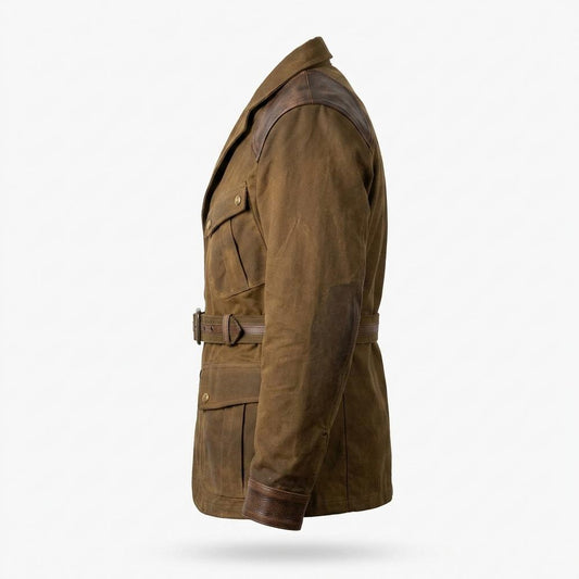 Gentleman Code - Ailul | Gewachst Lederbesetzt Jacke Herren