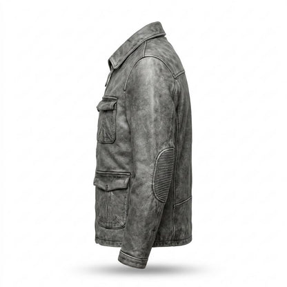 Gentleman Code - Dorum | Robust Gefüttert Lederjacke Herren