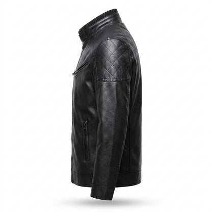 Gentleman Code - Mekor | Gesteppt Gefüttert Lederjacke Herren