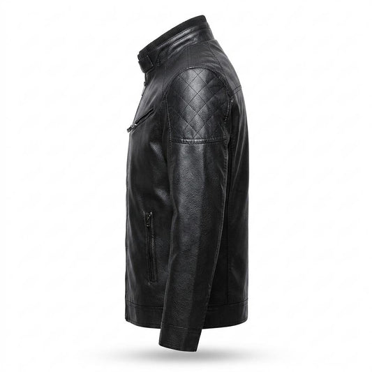 Nobleman Code - Mekor | Gesteppt Gefüttert Lederjacke Herren