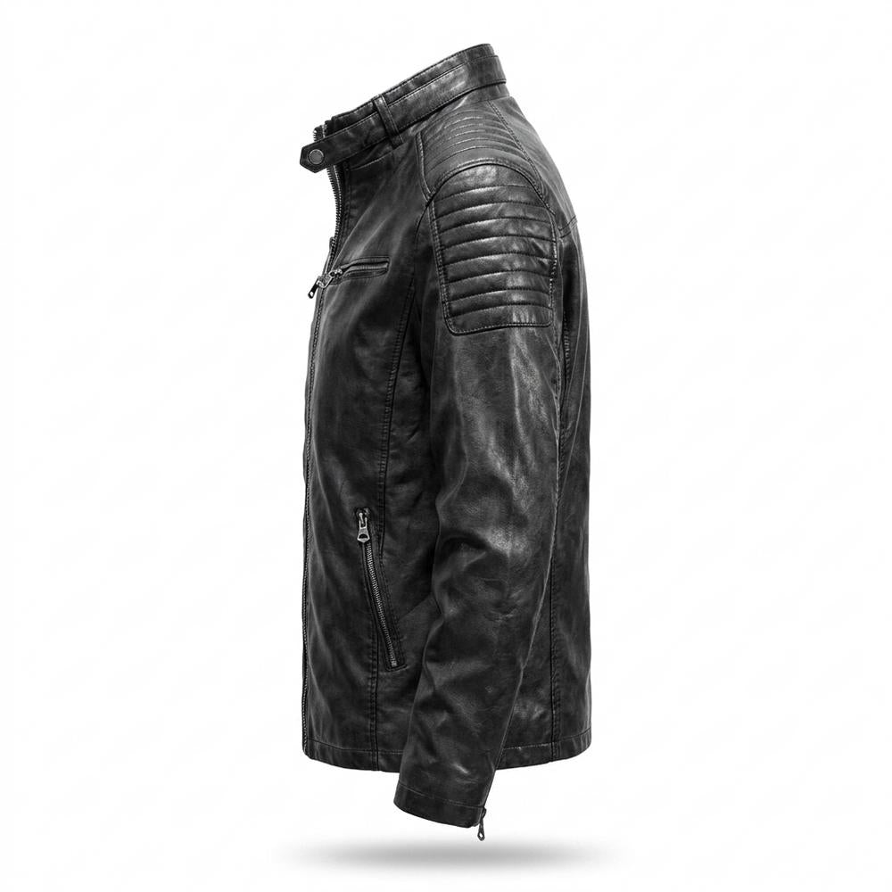 Gentleman Code - Varel | Gesteppt Gefüttert Lederjacke Herren