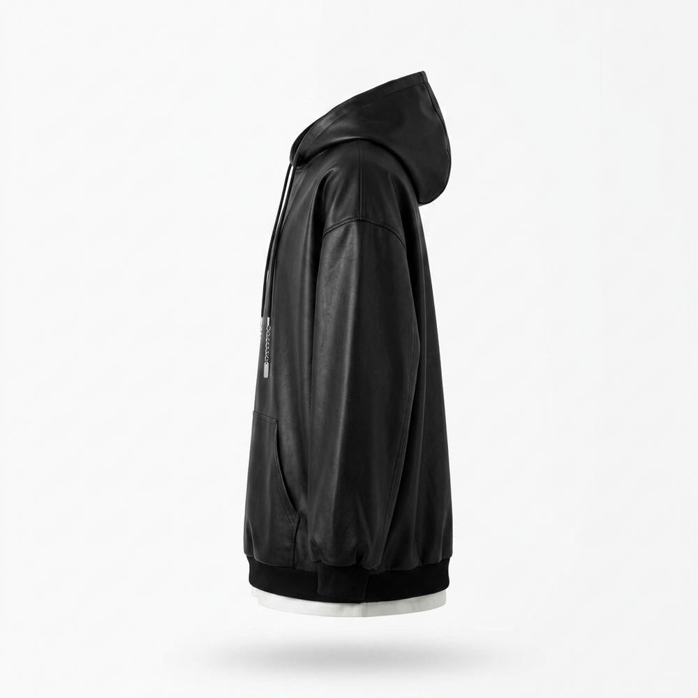 Nobleman Code - Zuzak | Weitgeschnittener Leder Hoodie Unisex