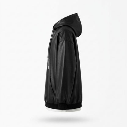 Nobleman Code - Zuzak | Weitgeschnittener Leder Hoodie Unisex