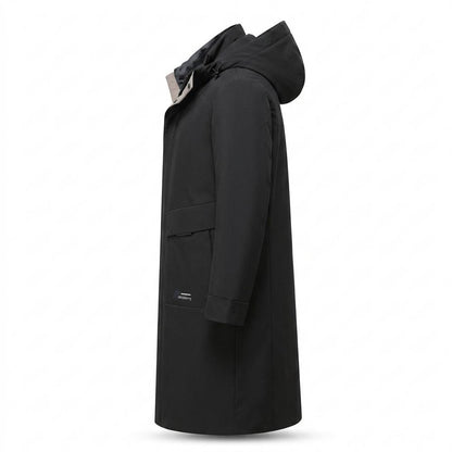 Nobleman Code - Yeted | Wattierter Langgeschnittener Mantel Herren