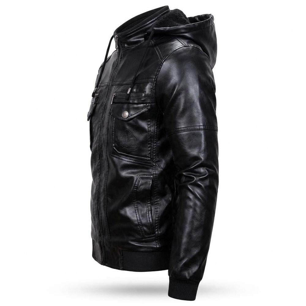 Gentleman Code - Yudam | Gefüttert Gesteppt Lederjacke Herren
