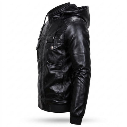 Gentleman Code - Yudam | Gefüttert Gesteppt Lederjacke Herren
