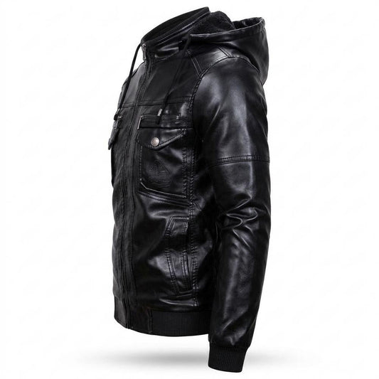 Nobleman Code - Yudam | Gefüttert Gesteppt Lederjacke Herren