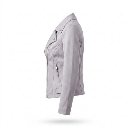 Gentleman Code - Dasiv | Tailliert Asymmetrisch Wildleder-Jacke Damen