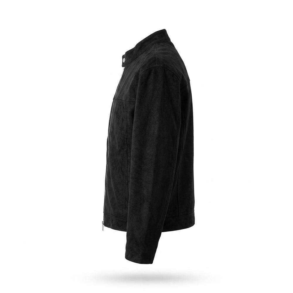 Gentleman Code - Lafed | Schlichte Veloursartige Wildleder-Jacke Herren