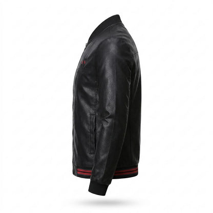 Gentleman Code - Milet | Figurbetont Gerippt Lederjacke Herren