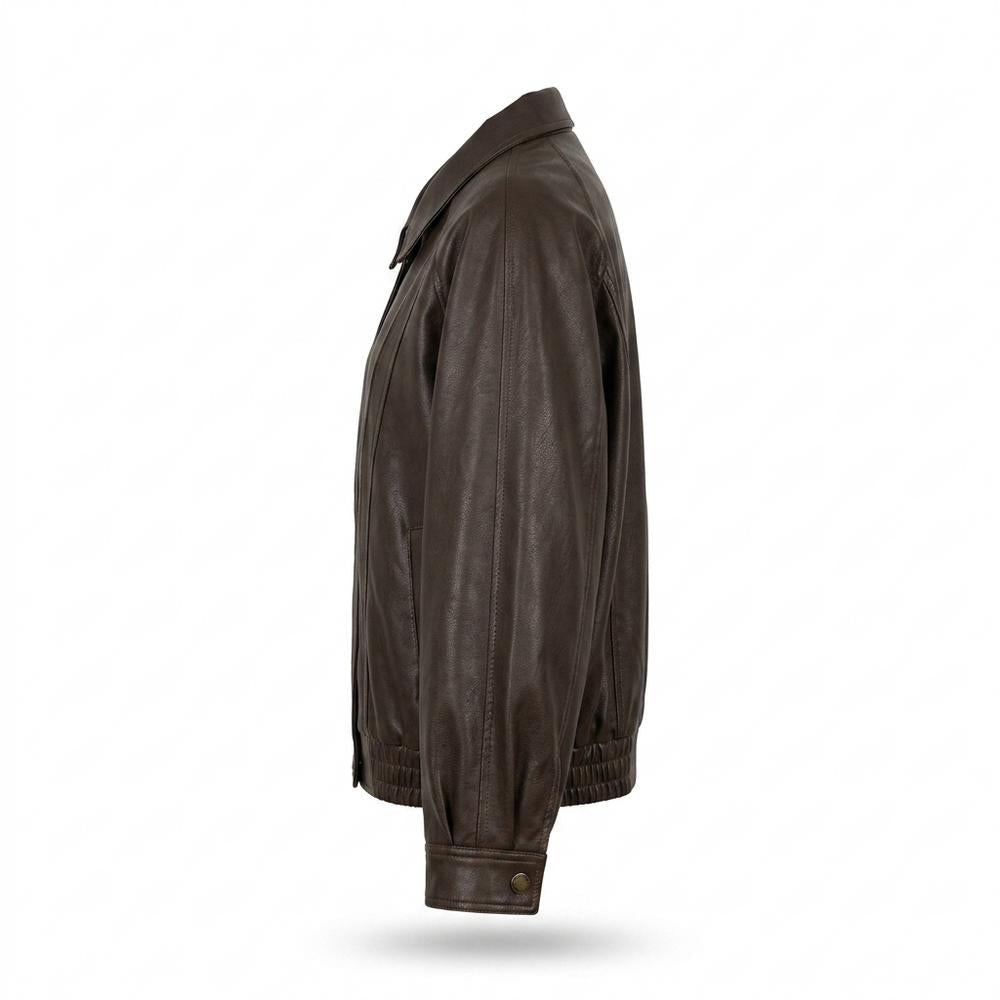 Nobleman Code - Eefiv | Oversized Reißverschluss Lederjacke Damen