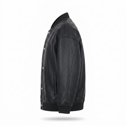 Gentleman Code - Donit | Geknöpft Gerippt Lederjacke Unisex