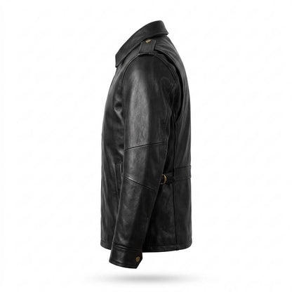 Gentleman Code - Tamel | Durchgehend Tailliert Lederjacke Herren