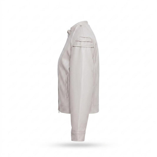 Nobleman Code - Vilal | Glatt Tailliert Lederjacke Damen