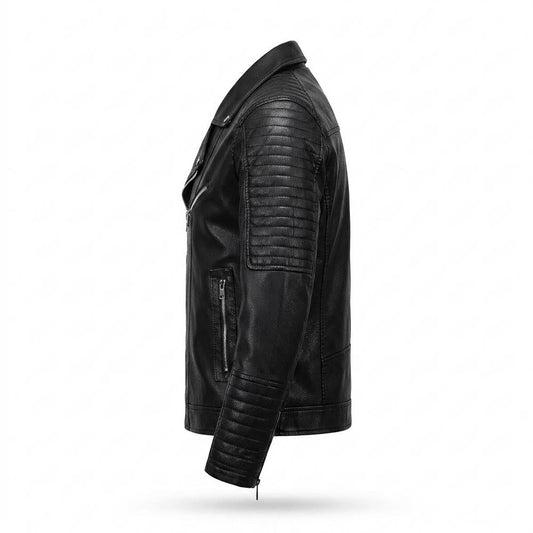 Nobleman Code - Kapas | Gesteppte Taillierte Lederjacke Herren