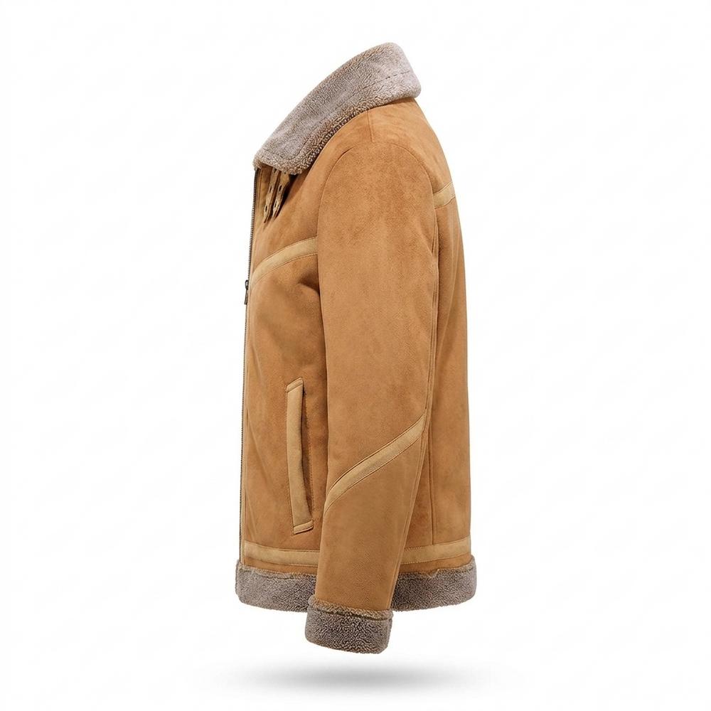 Gentleman Code - Diten | Gefüttert Reißverschluss Wildleder-Jacke Herren