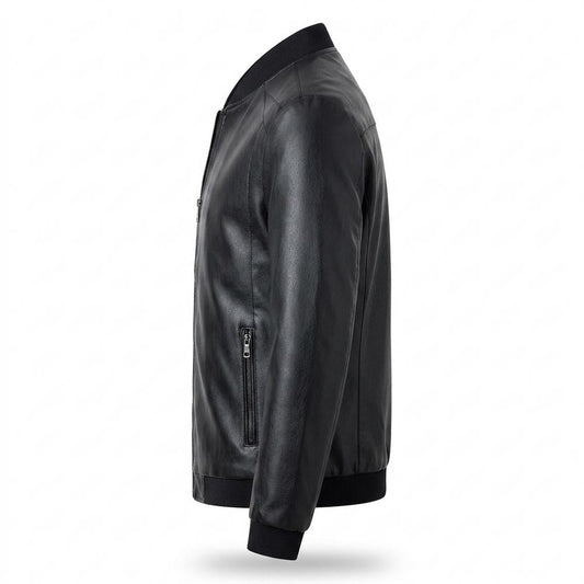 Nobleman Code - Temol | Gefütterte Matte Lederjacke Herren