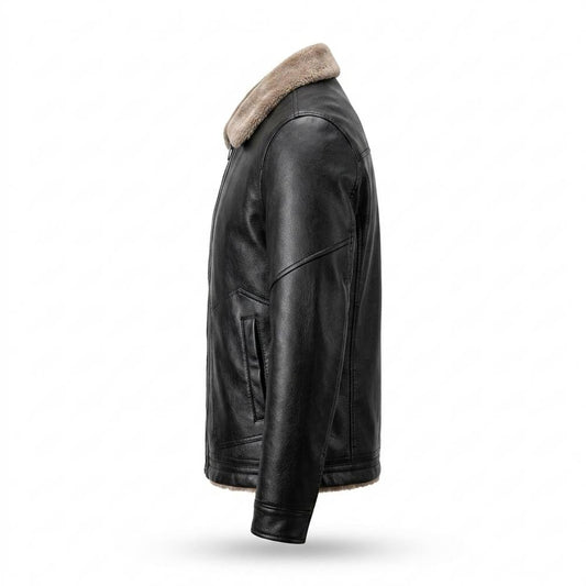 Nobleman Code - Kanol | Gefütterte Shearling Lederjacke Herren