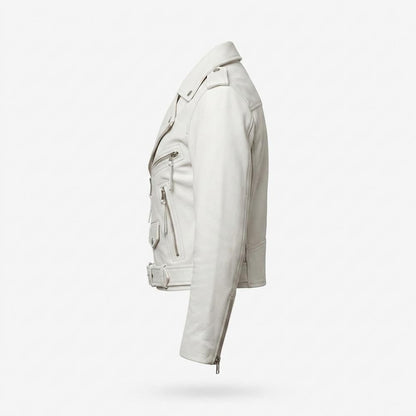 Nobleman Code - Zamer | Asymmetrisch Gegürtet Lederjacke Damen
