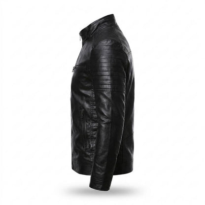 Gentleman Code - Vonat | Wattiert Tailliert Lederjacke Herren