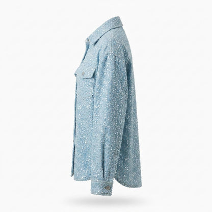 Nobleman Code - Cotet | Strukturierte Paillettenbesetzte Jacke Damen