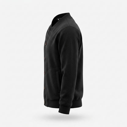 Nobleman Code - Tegam | Geknöpfte Unifarbene Jacke Herren