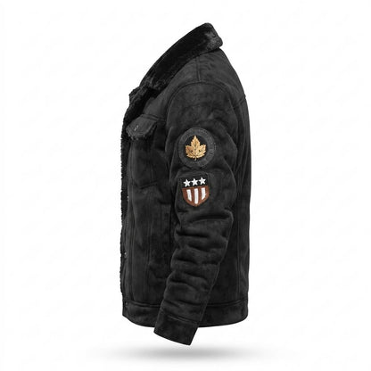 Gentleman Code - Yibav | Gefüttert Geknöpft Wildleder-Jacke Herren