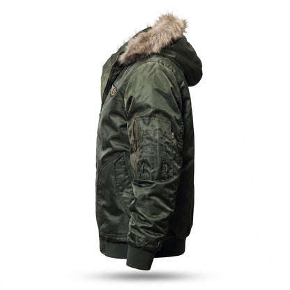 Gentleman Code - Cehan | Gefüttert Pelzbesetzt Jacke Herren