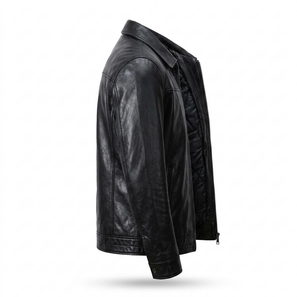 Gentleman Code - Dahol | Gesteppt Gefüttert Lederjacke Herren