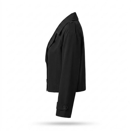 Nobleman Code - Remot | Doppelreihige Kurzgeschnittene Jacke Damen