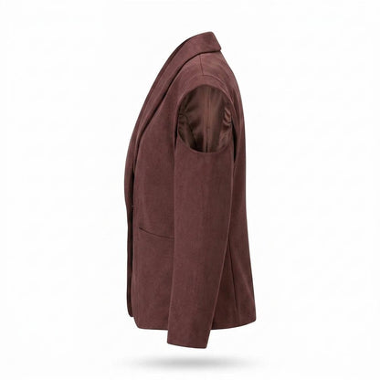 Nobleman Code - Kufis | Tailliert Gefüttert Wildleder-Jacke Damen