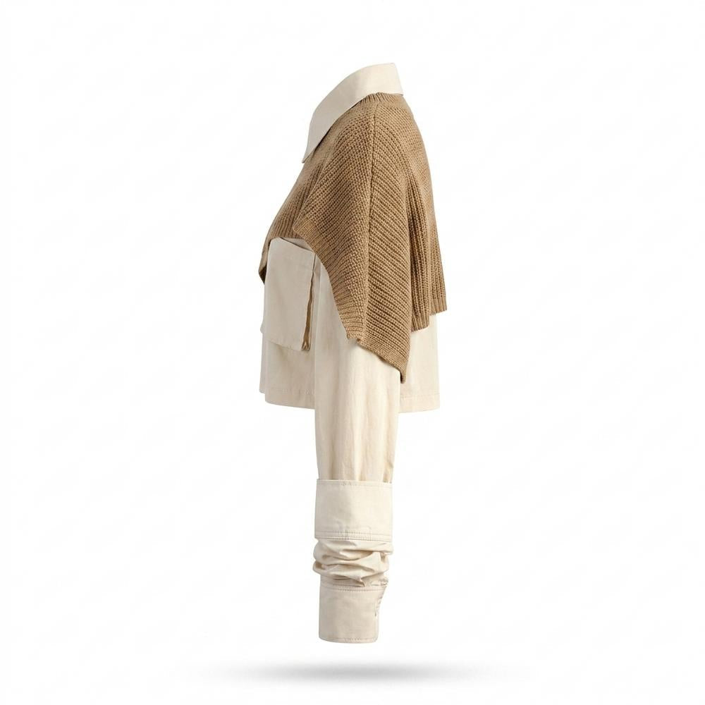 Nobleman Code - Norov | Kurzgeschnittener Gerippter Pullover Damen
