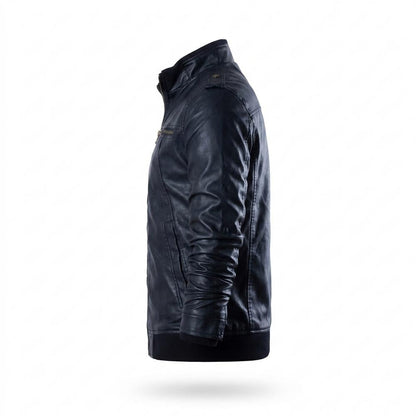 Gentleman Code - Remen | Gefüttert Tailliert Lederjacke Herren