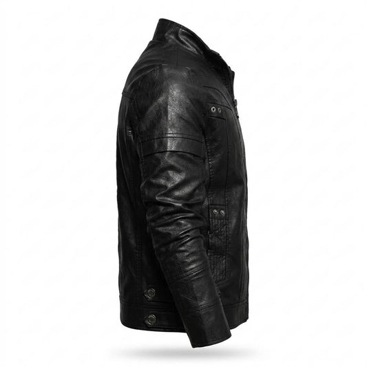 Gentleman Code - Aifud | Gesteppt Tailliert Lederjacke Herren