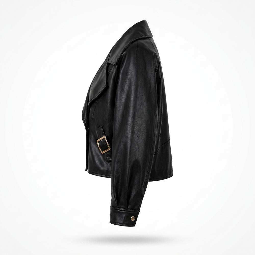 Gentleman Code - Mihin | Locker Geschnittene Lederjacke Damen