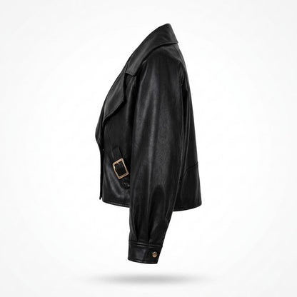 Gentleman Code - Mihin | Locker Geschnittene Lederjacke Damen