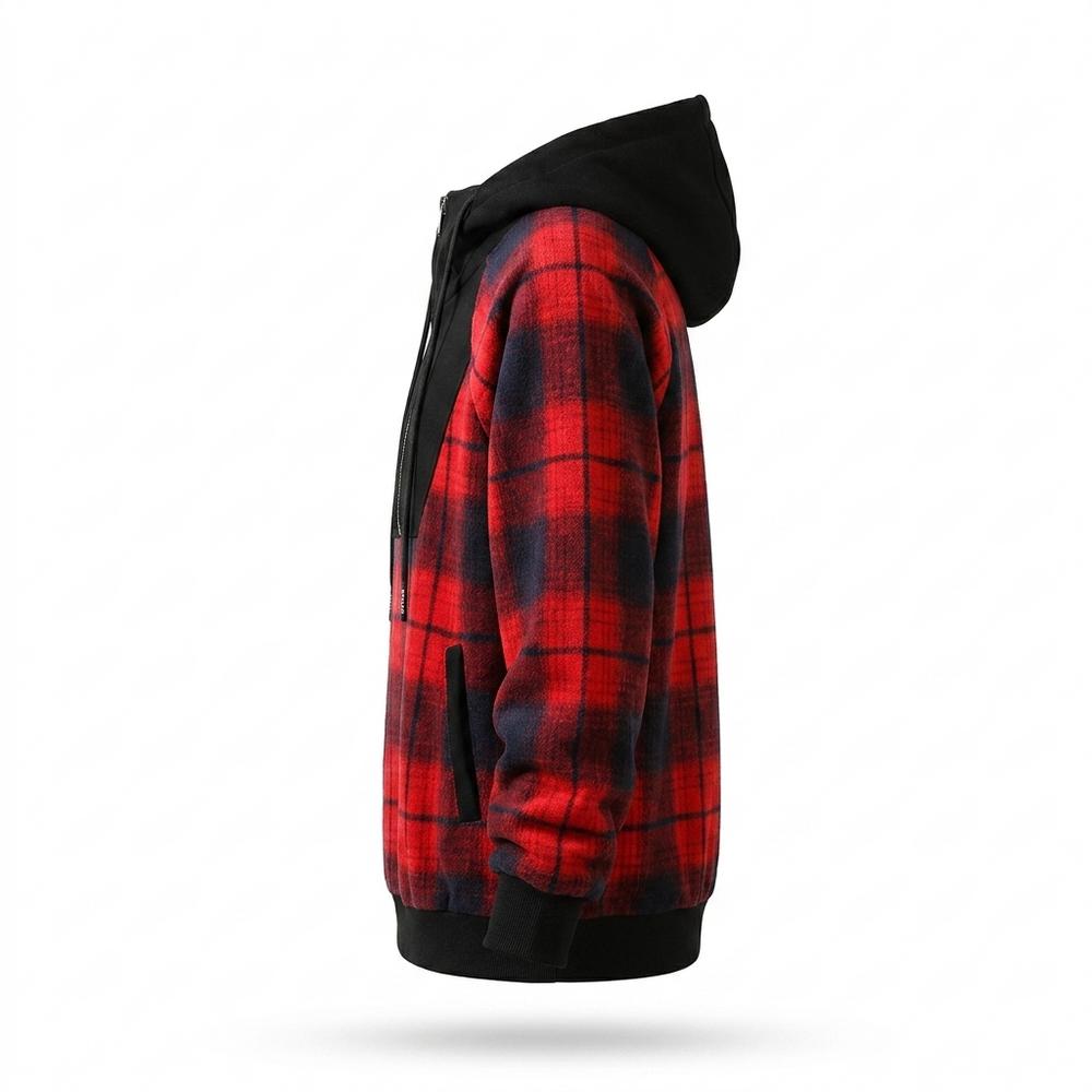 Gentleman Code - Yurel | Kariert Zweifarbig Hoodie Herren