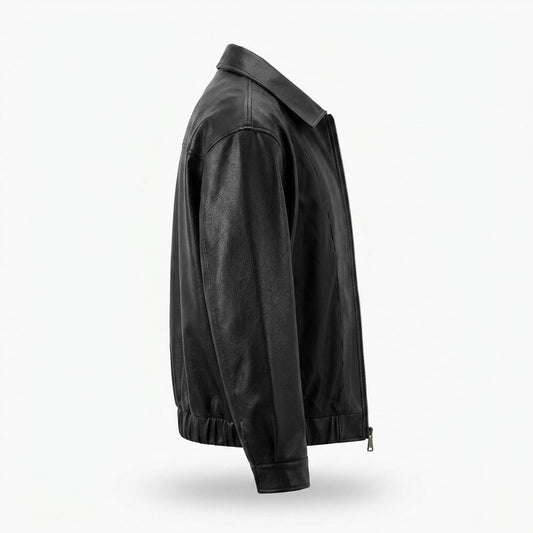 Nobleman Code - Rovum | Gefütterte Genarbte Lederjacke Unisex