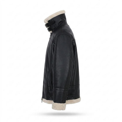 Gentleman Code - Lefok | Gefüttert Hochschließend Lederjacke Herren
