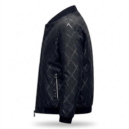 Gentleman Code - Eutal | Strukturierte Glänzende Jacke Herren