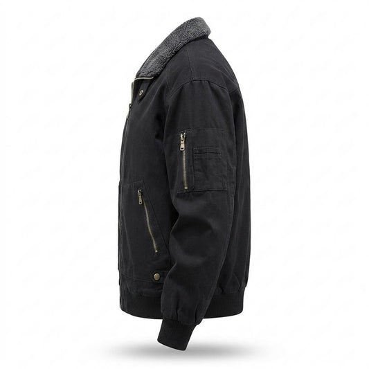 Gentleman Code - Muwur | Gefütterte Flieger Jacke Herren