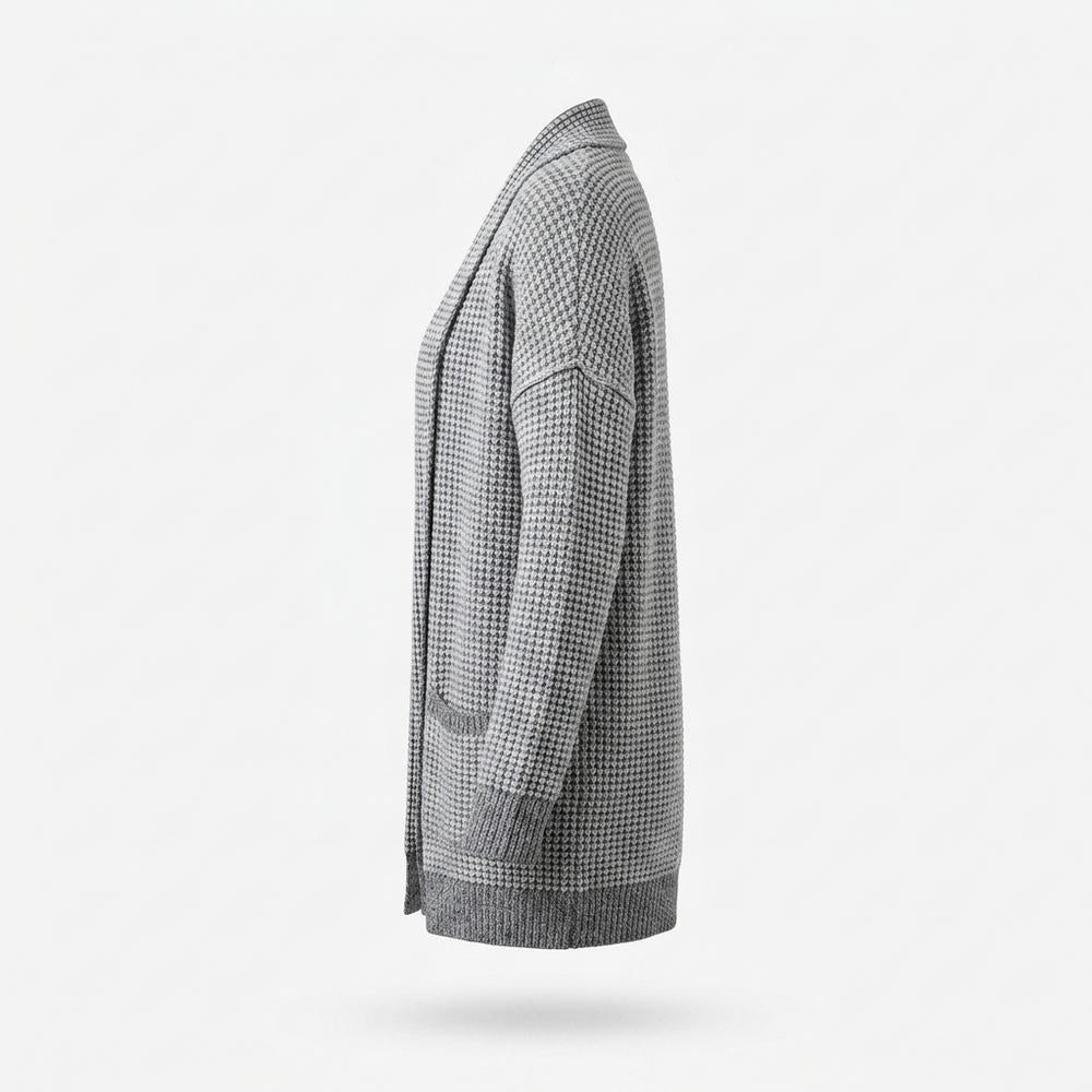 Gentleman Code - Aukos | Strukturierter Offener Cardigan Damen