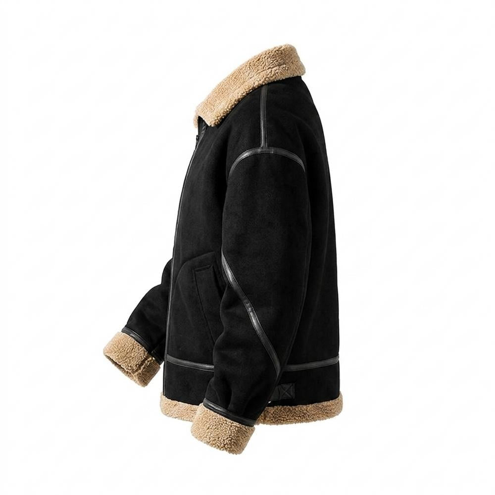 Nobleman Code - Zemit | Warm Gefüttert Wildleder-Jacke Herren